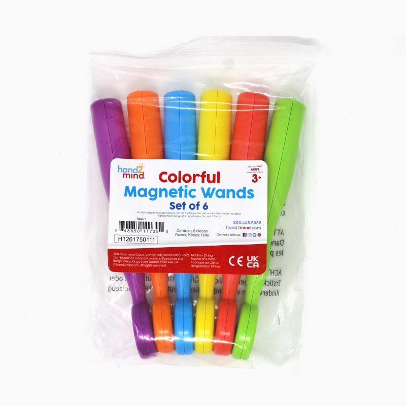 Colorful Magnetic Wands, Set of 6