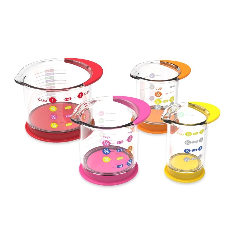 Rainbow Fraction Liquid Measuring Cups
