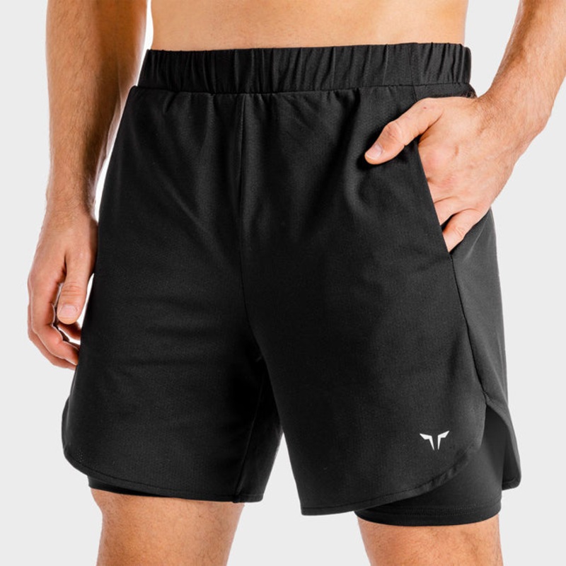 Squat Wolf Mens Core Mesh 2-In-1 Shorts