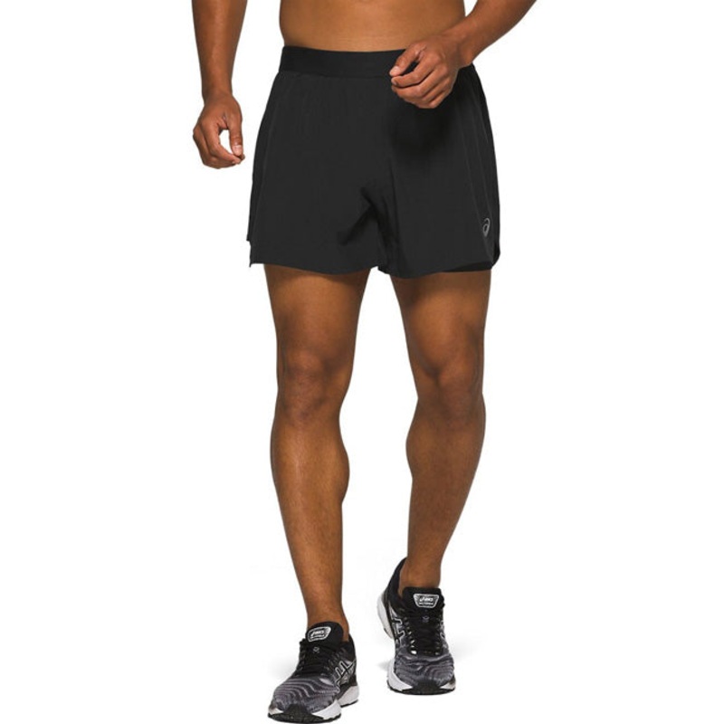 Asics Mens 2 in 1 5 inch shorts
