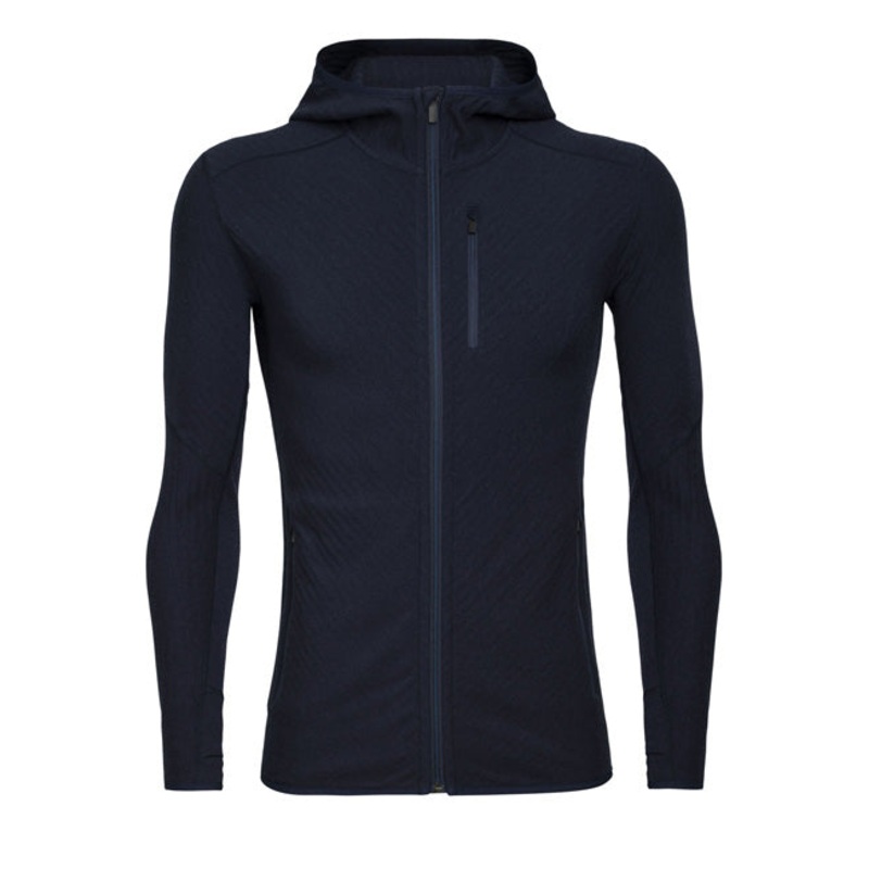 Icebreaker Mens Descender LS Zip Hood