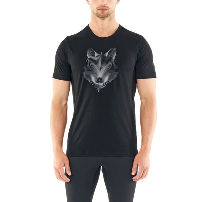 Icebreaker Mens Tech Lite SS Crew Fox