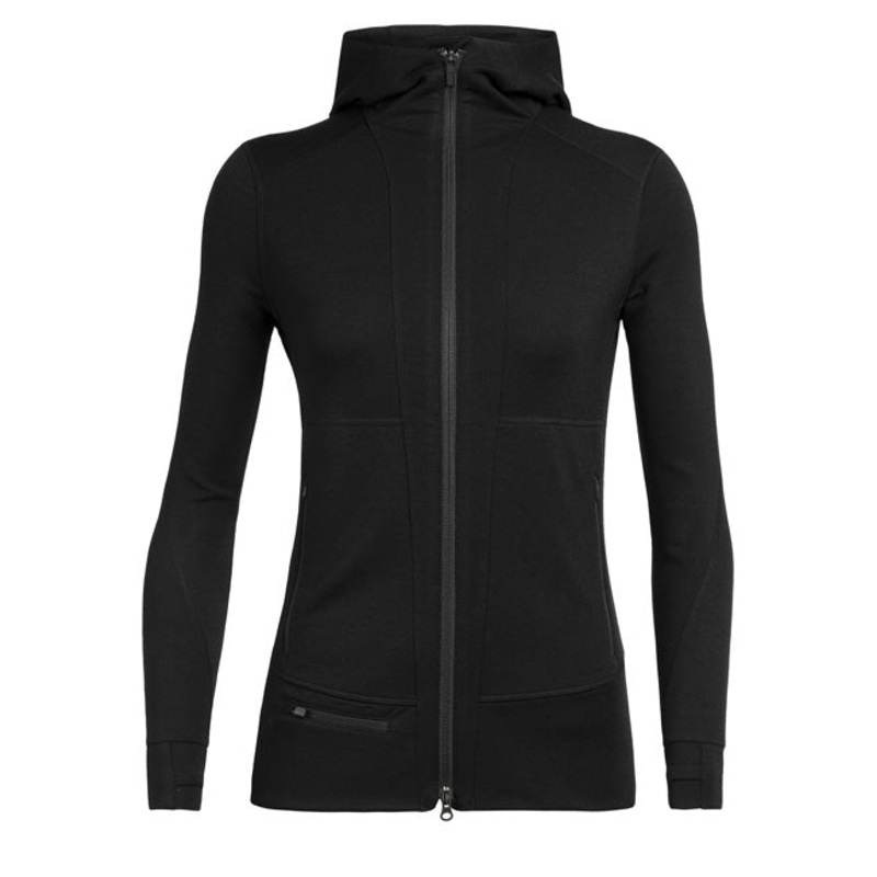 Icebreaker Womens Quantum Zip LS Hood