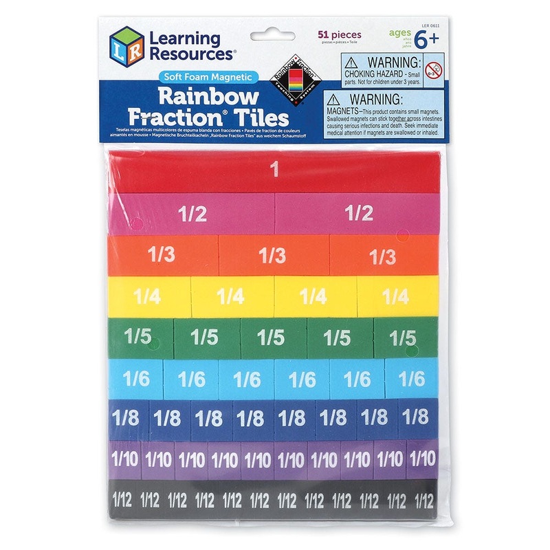 Soft Foam Magnetic Fraction Tiles