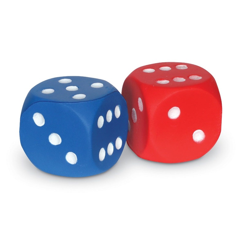 Giant Foam Dot Dice, Set of 2