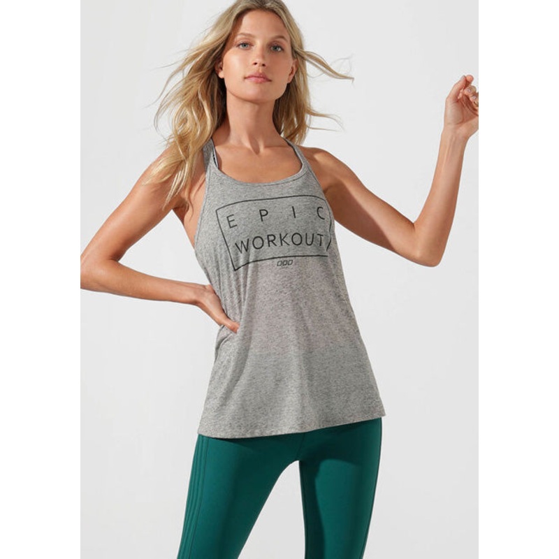 Lorna Jane Epic Workout Tank|GRY|XS|S|M|L