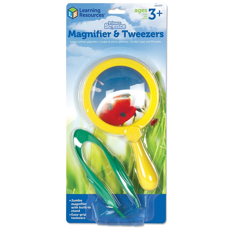 Primary Science Magnifier & Tweezer Set