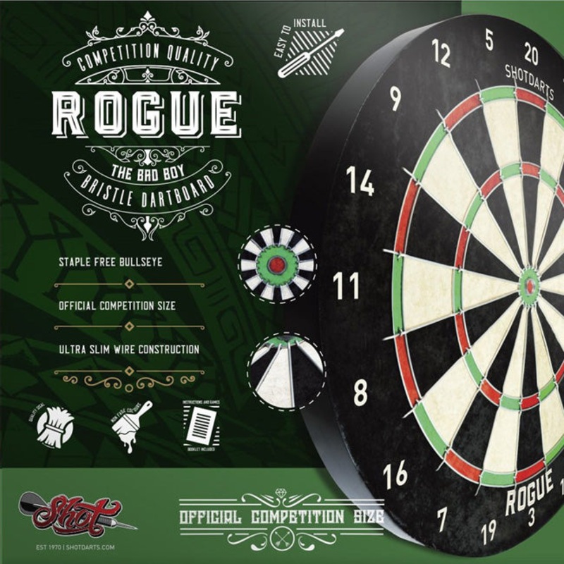Shot Darts Rogue Bristle Dartboard