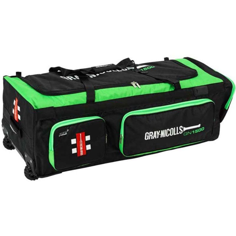 Gray Nicolls 1500 Wheelie Bag|GRE/BLK|L