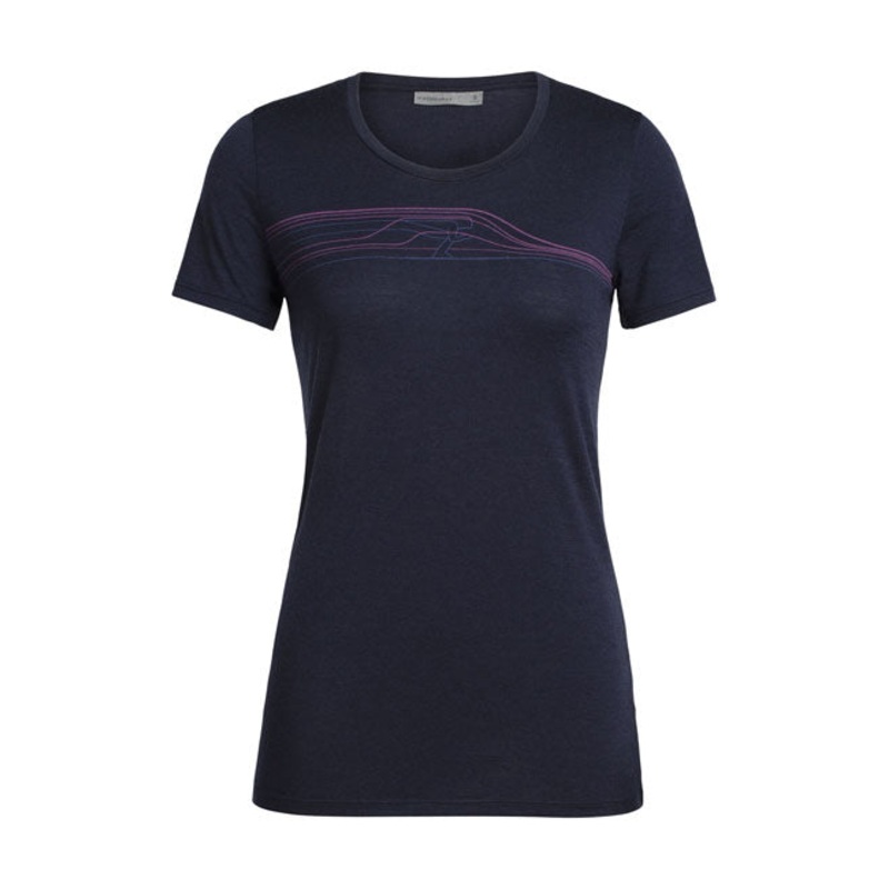 Icebreaker Womens Tech Lite SS Lite Snow