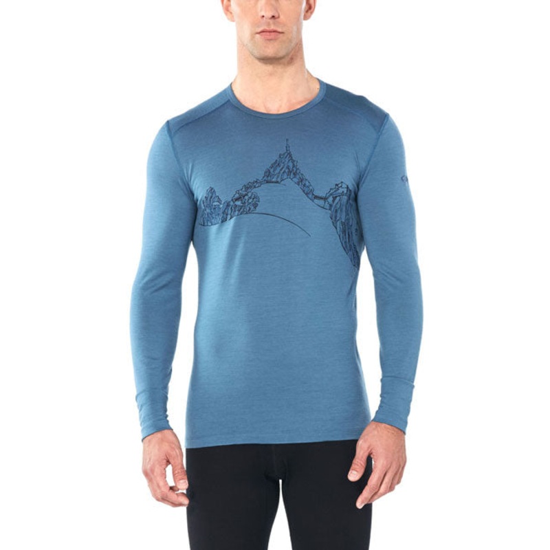 Icebreakers Mens 200 Oasis LS Aiguille
