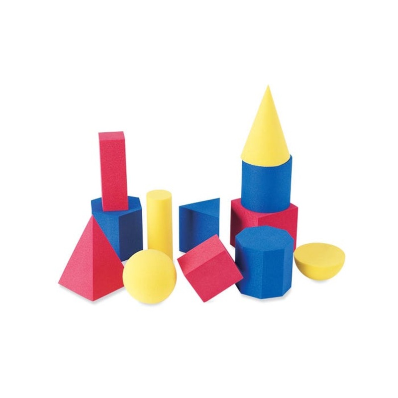 Soft Foam Geometric Shapes, Set of 12