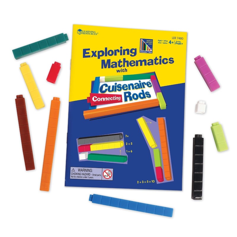 Connecting Cuisenaire Rods Multi-Pack, Six Sets of 74 Rods