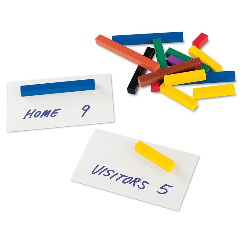 Cuisenaire Rods, Small Group Set, Plastic, Set of 155