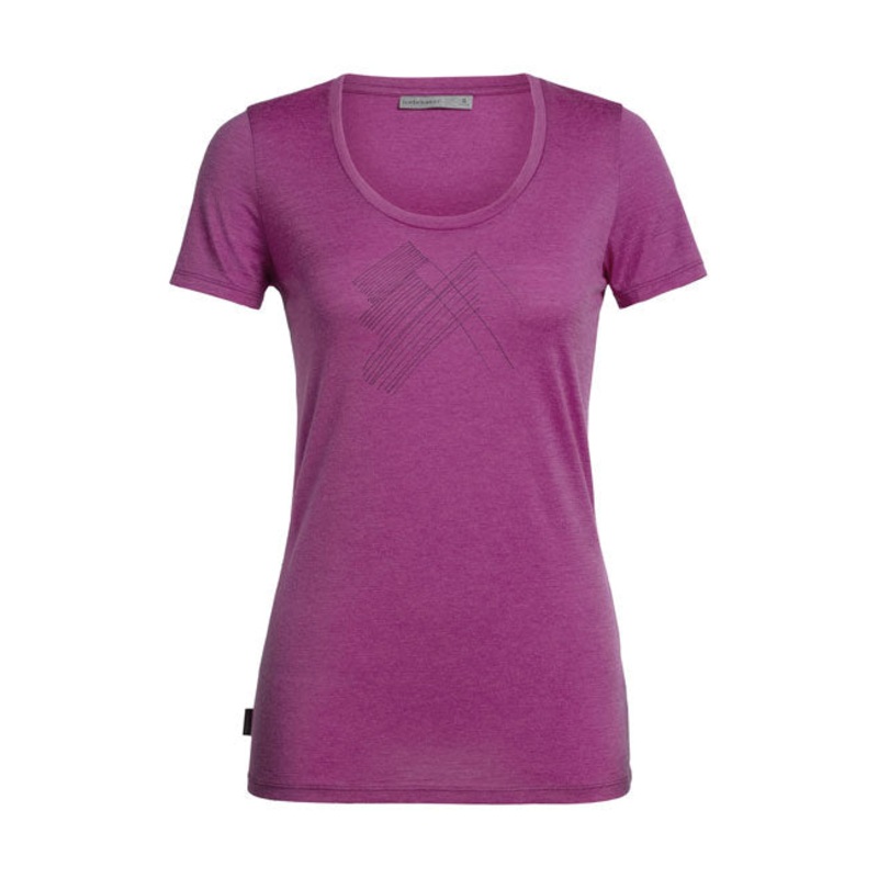 Icebreaker Womens TechLite SS Snap Head