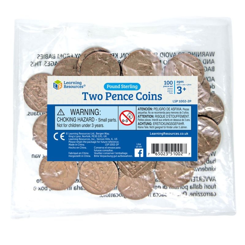 Bag of UK Coins 100 x 2 Pence
