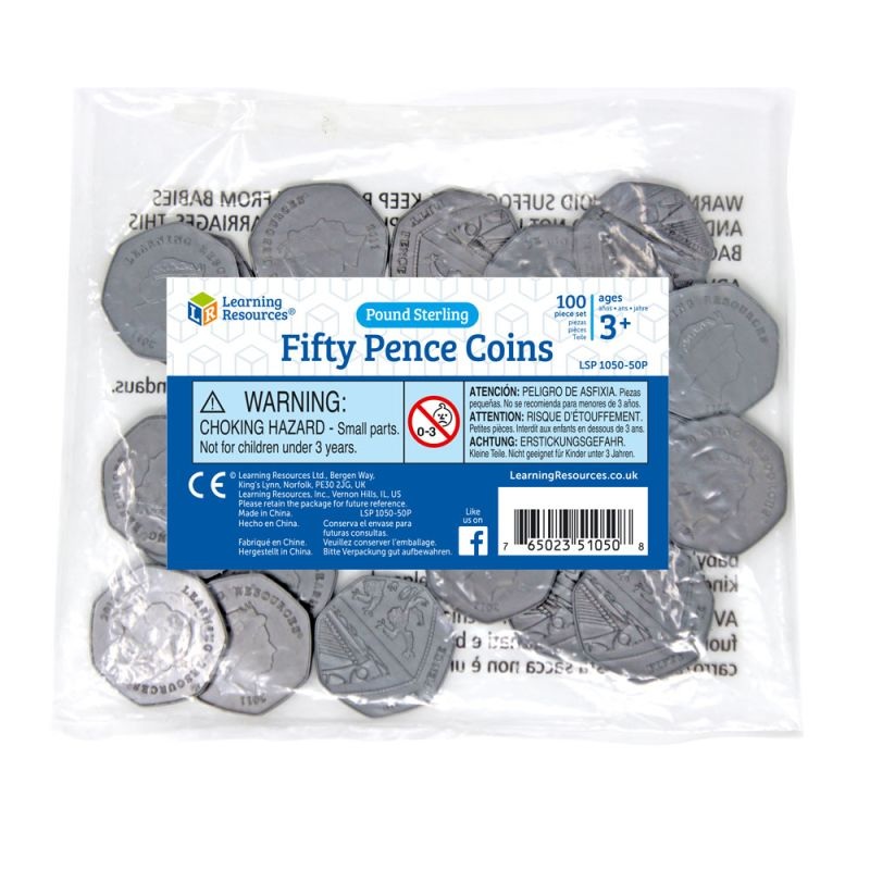 Bag of UK Coins 100 x 50 Pence