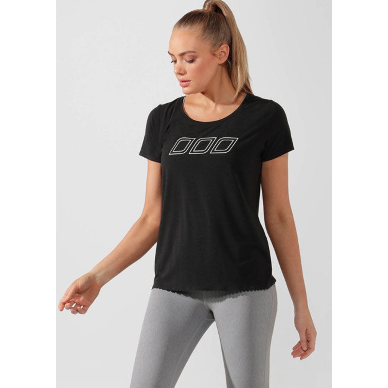 Lorna Jane Comfort Active Tee|BLK|S|M|L