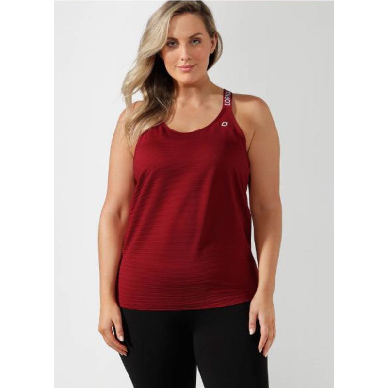 Lorna Jane Faster Excel Tank|CHERRY|XS|S|M|L