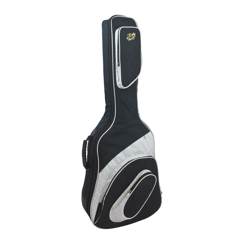 55Fg Acoustic Guitar Gig Bag – Black With Grey Trim