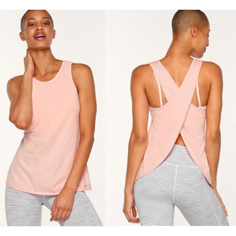Lorna Jane Cross-Over Tank|APRICOT|XXS|XS|S|M|L