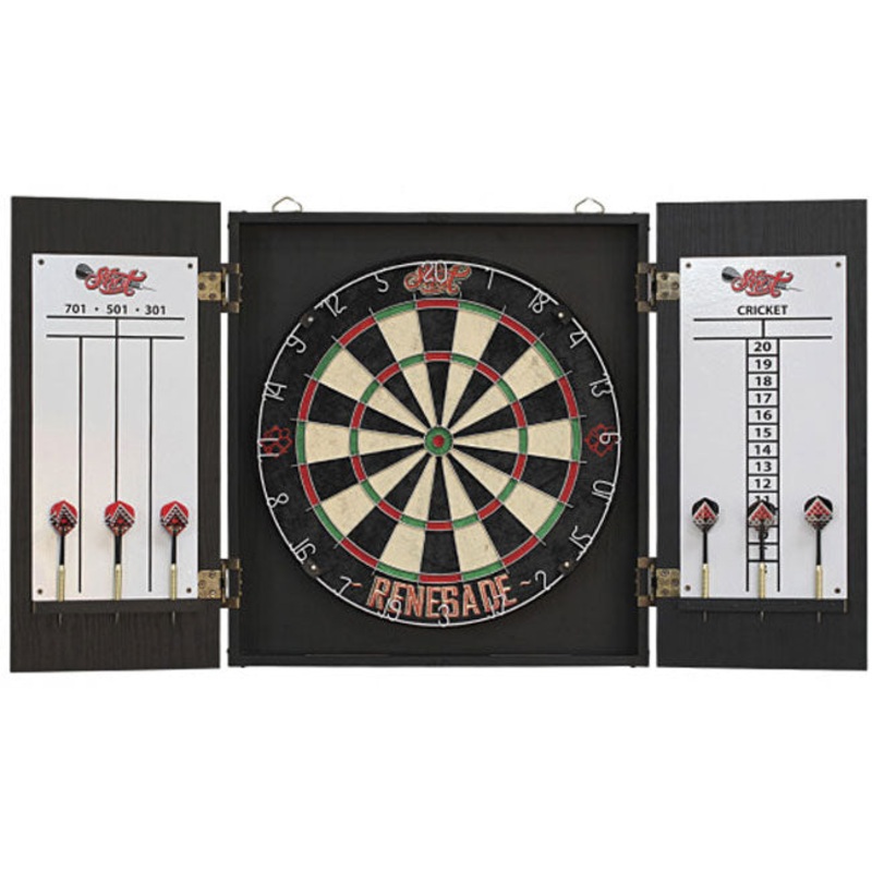 Shot Renegade Dartboard and Cabinet Set
