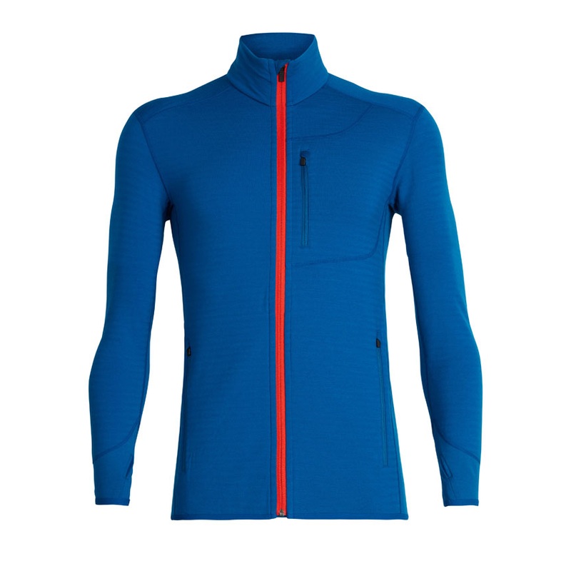 ICEBREAKER MEN DESCENDER LONG SLEEVE ZIP