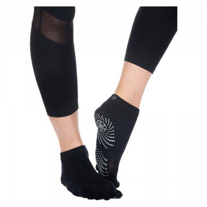 Gaiam Full Toe Yoga Socks|BLK|M