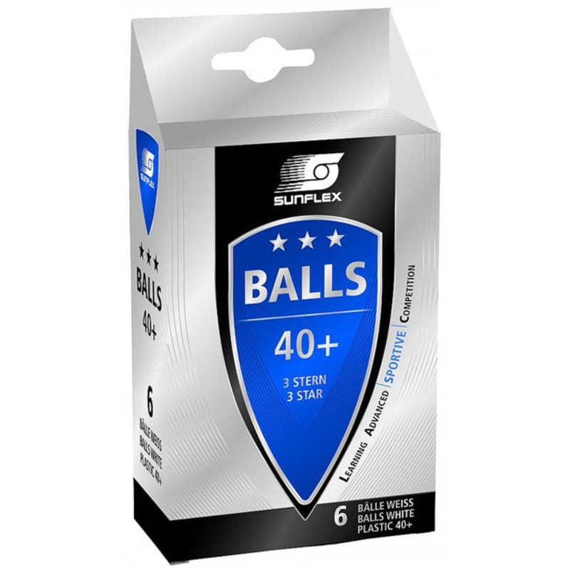 SUNFLEX 3 STAR TABLE TENNIS BALLS