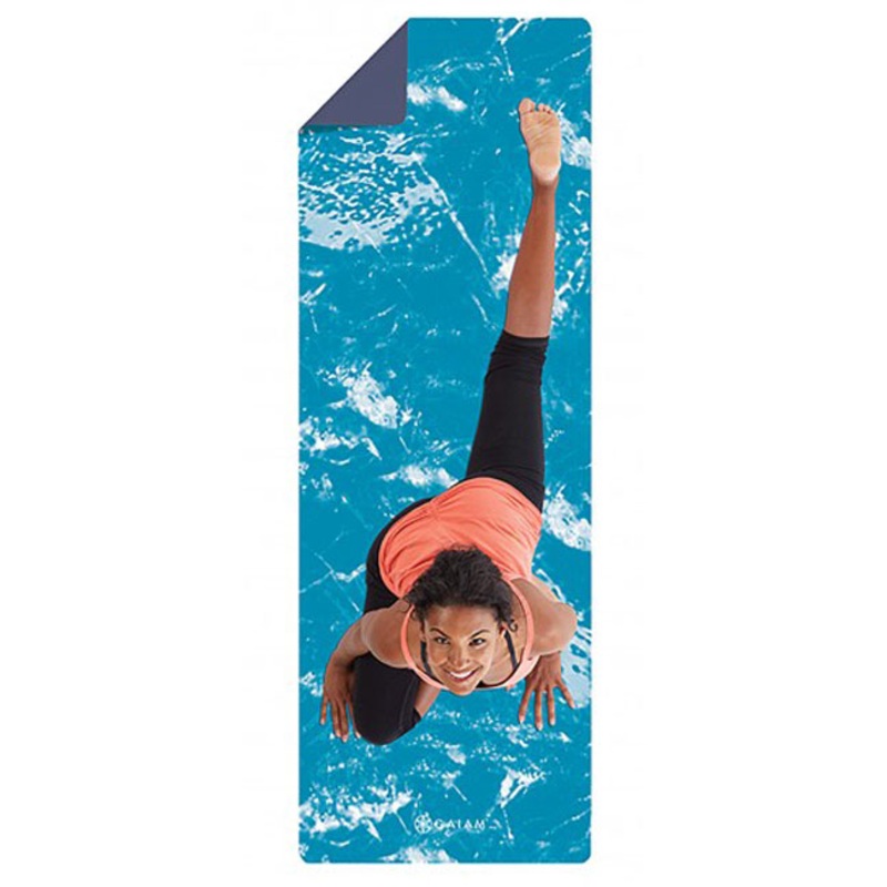 GAIAM CYAN MARBLE YOGA MAT 4.5MM