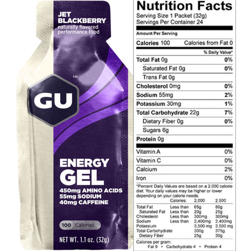 GU ENERGY GEL JET BLACKBERRY