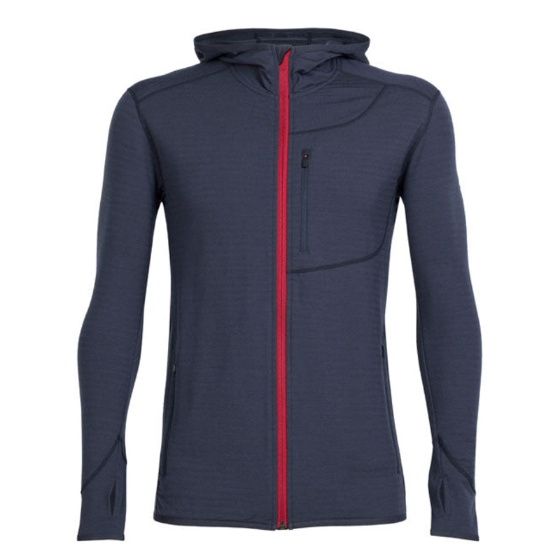 ICEBREAKER MEN’S DESCENDER LS ZIP HOOD