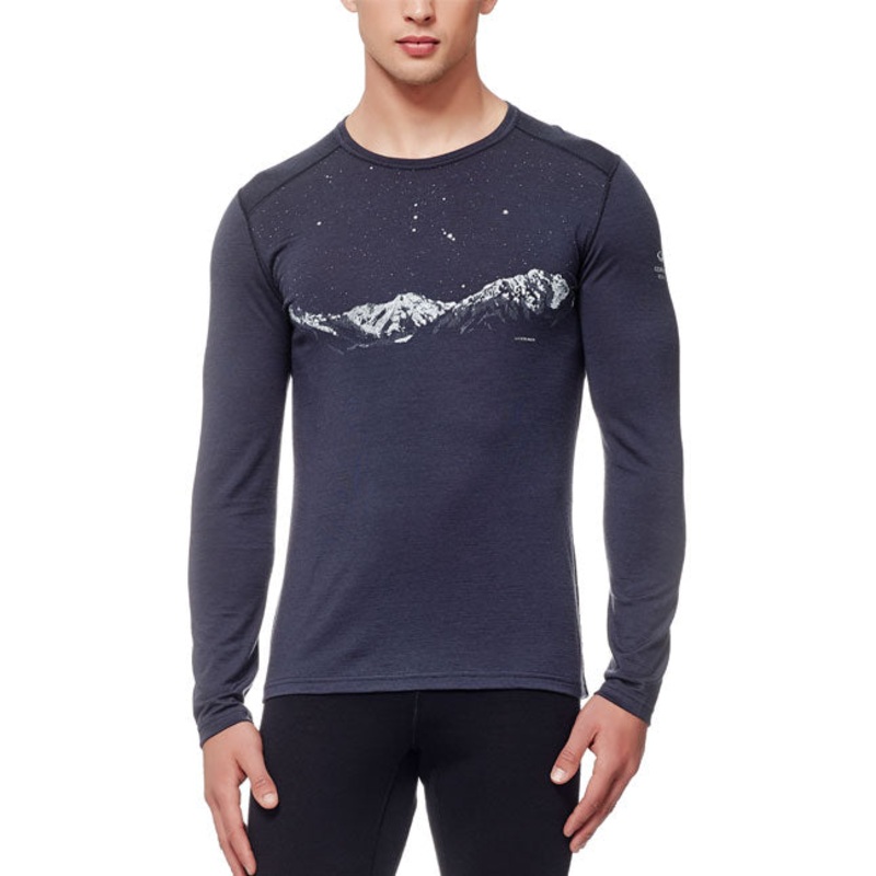 ICEBREAKER MEN’S OASIS LS CREWE FIELD