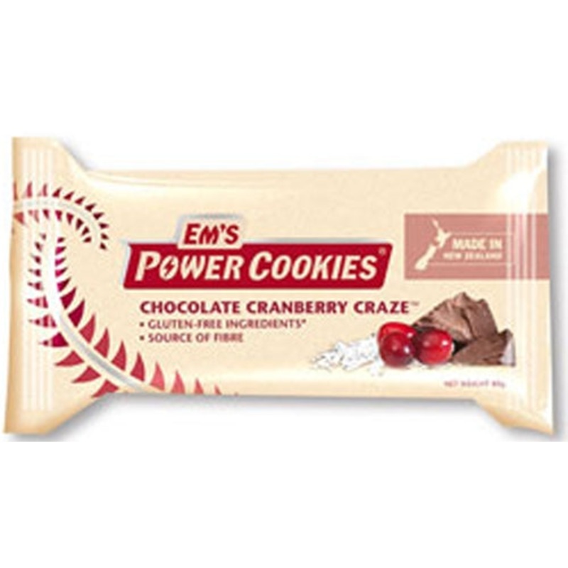 EM’s POWER COOKIE BARS CHOC CRANBERRY