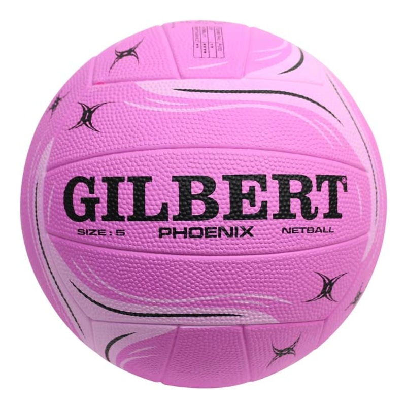 GILBERT PHOENIX NETBALL|White|PINK|BLUE|4|5