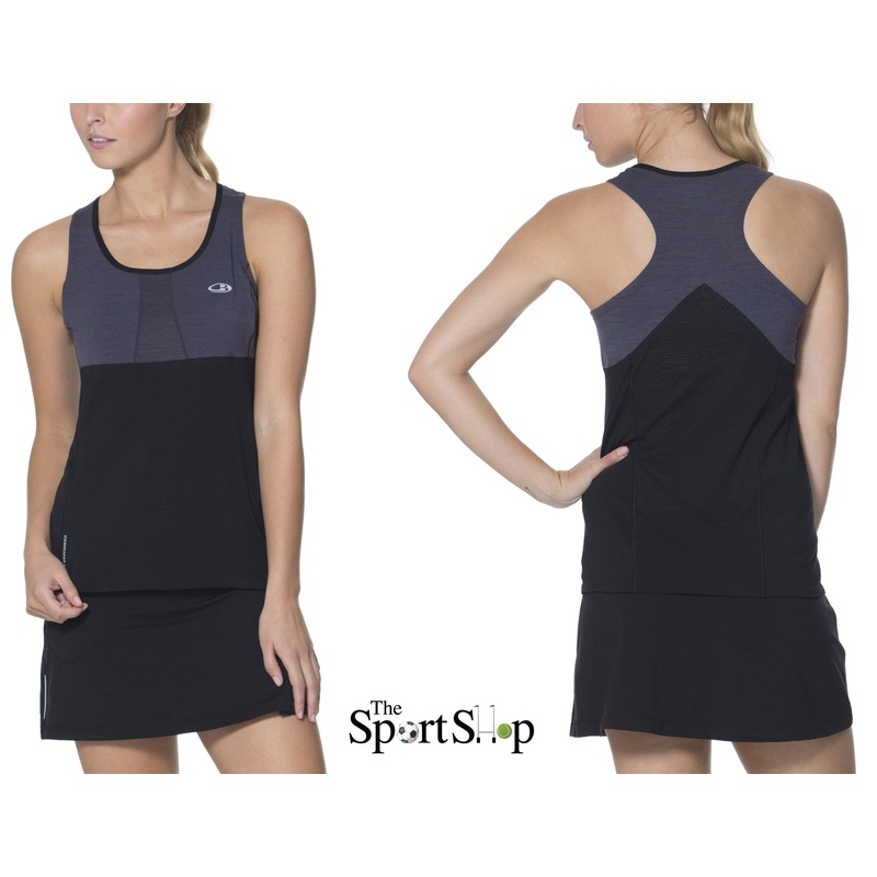 ICEBREAKER WOMEN’S SPARK TANK|BLK/GRY|S|M|L