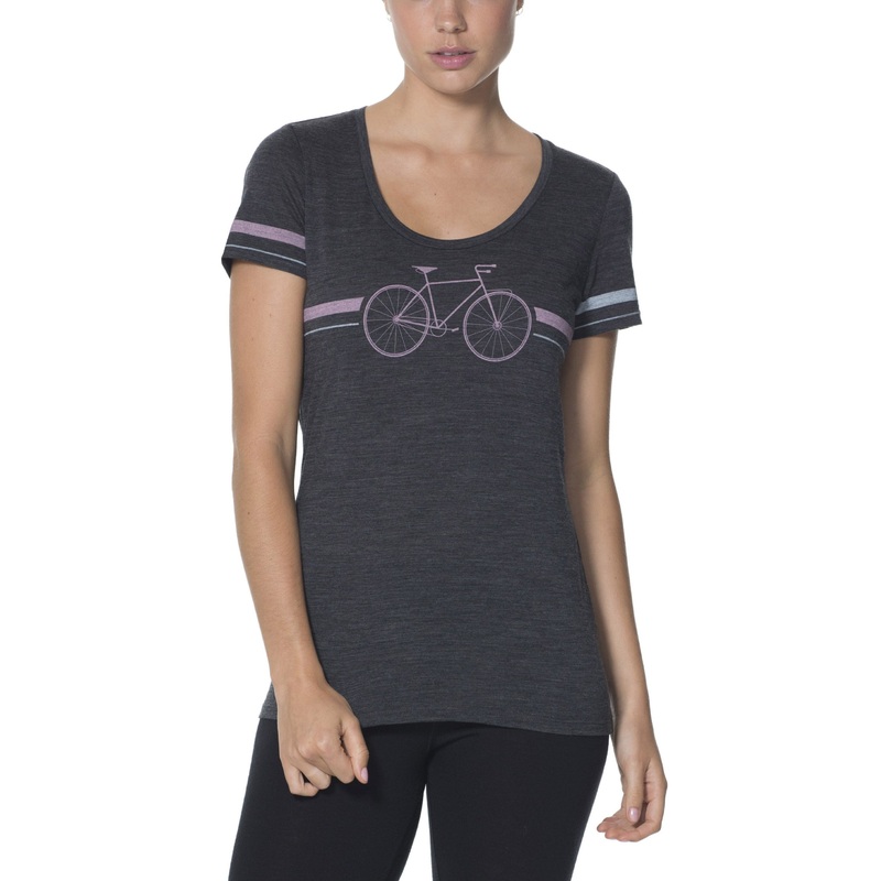 ICEBREAKER WOMENS TECHLITE SS SCOOP BIKE