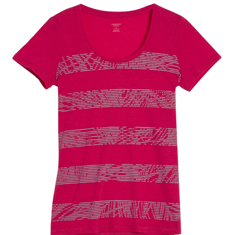 ICEBREAKER WOMENS TECHLITE SS SCOOP PALM