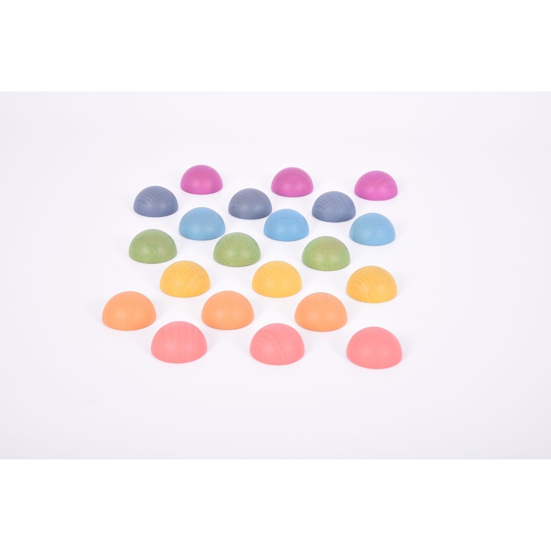 Rainbow Wooden Semispheres