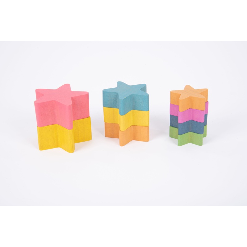 Rainbow Wooden Stars
