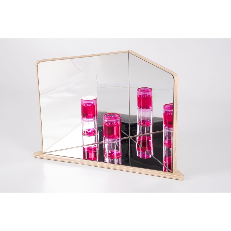 Wooden 4 Way Mirror