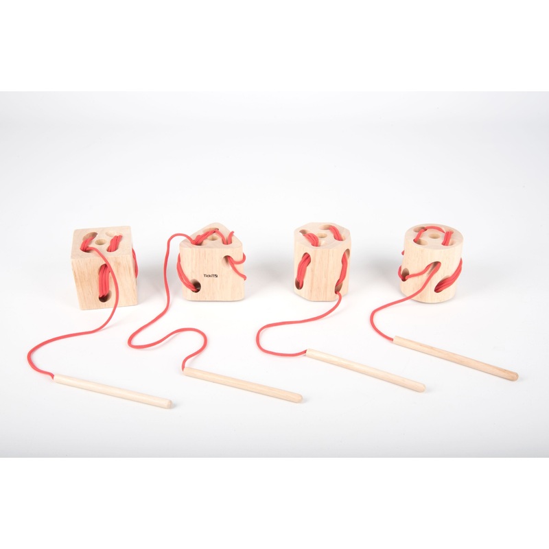 Wooden Lacing Shapes