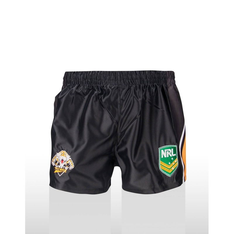 WEST TIGERS NRL SUPPORTER SHORTS