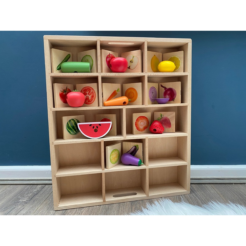 Wooden Sorting Tray – 14 Way