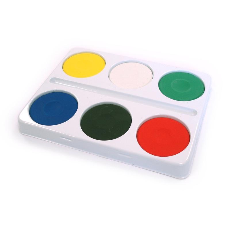 6-Well Large Block Palette with Paint