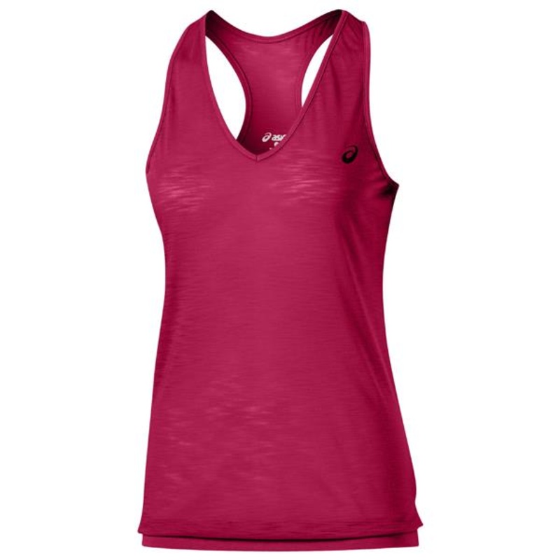 ASICS WOMENS TANK TOP AZALEA|RED|8|10