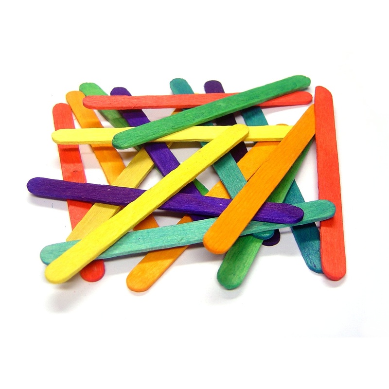 Coloured Lollipop Sticks pk 1000
