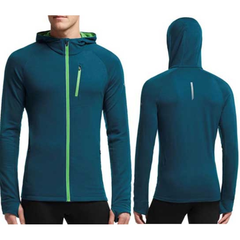 ICEBREAKER MEN’S QUANTUM LS ZIPPED HOOD