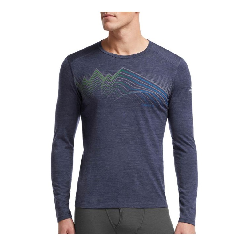ICEBREAKER MENS OASIS LS CREWE EQUALISER