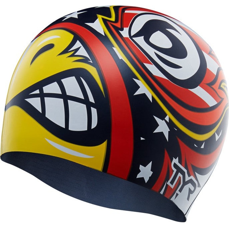 TYR THE WINGED AVENGER SILICONE SWIM CAP